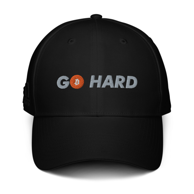 Black Go Hard - Adidas Dad hat