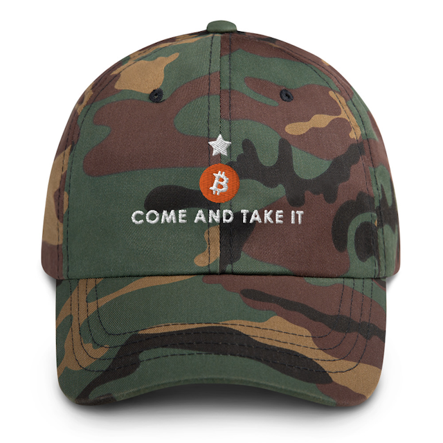 Green Camo Come and Take It - Dad hat